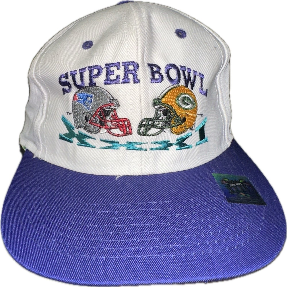 Super Bowl XXXI 31‎ Green Bay Packers New England Patriots NFL Snapback Hat Cap